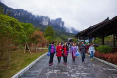 东西部协作·旅游扶贫——杭州50多家大型组团旅行社代表考察恩施大峡谷