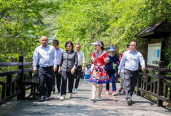 省文化和旅游厅党组书记、厅长雷文洁到恩施大峡谷调研